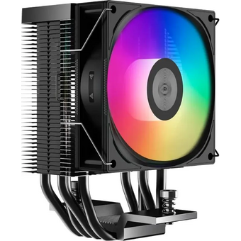  Кулер PcCooler R400 BK ARGB (R400-BKAWYX-US) Soc-AM5/AM4/1200/1700/1851 черный 4-pin 18-30dB Al+Cu 180W Ret 
