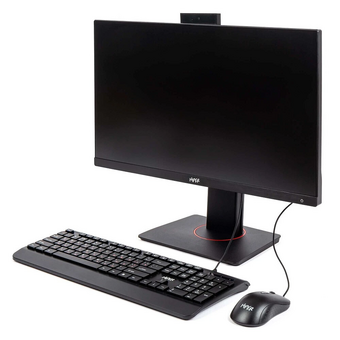  Моноблок Hiper V6 (V6-i5144R16N5H6FBI6EPBWMKWP) 23.8"(1920x1080 (матовый) IPS)/Intel Core i5 14400(2.5Ghz)/16384Mb/512PCISSDGb/noDVD/BT/WiFi/war 1y 