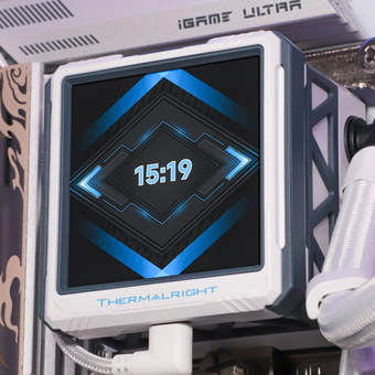  СВО Thermalright Frozen Warframe Ultra 360 ARGB (F-WFRAME-ULT-360-WH-ARGB) Soc-AM5/AM4/1151/1200/2066/2011/1700 белый 4-pin 29.8dB Al LCD Ret 