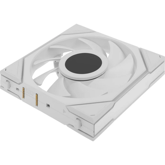  Вентилятор Lian-Li Uni Fan TL Wireless LCD 120 LCD ARGB (G99.12TLLCD1W1W.R0) 120х124x28 белый 4-pin 27дБ Ret 