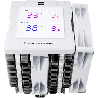  Кулер Thermalright Peerless Assassin 120 Digital, ARGB White LGA115X/1200/1700/1851AM4/AM5 (Dual Tower, 2x120mm ARGB PWM Fan, медное основание) 