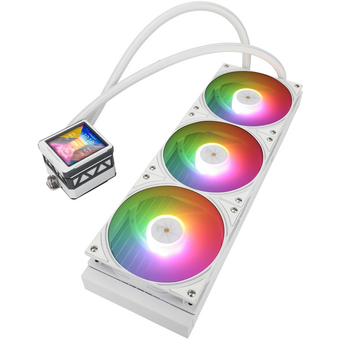  СВО Thermalright Frozen Warframe Ultra 360 ARGB (F-WFRAME-ULT-360-WH-ARGB) Soc-AM5/AM4/1151/1200/2066/2011/1700 белый 4-pin 29.8dB Al LCD Ret 