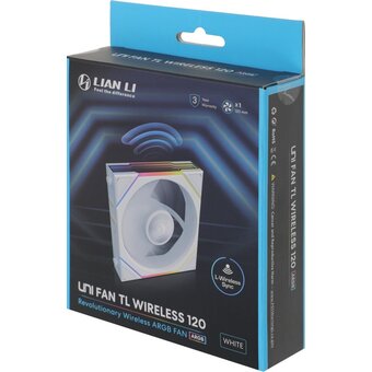  Вентилятор Lian-Li Uni Fan TL Wireless 120 ARGB (G99.12TL1W1W.R0) 120х124x28 белый 4-pin 33дБ Ret 