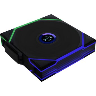  Вентилятор Lian Li Uni Fan TL LCD Wireless 120-1 Black (G99.12TLLCD1W1B.00) 