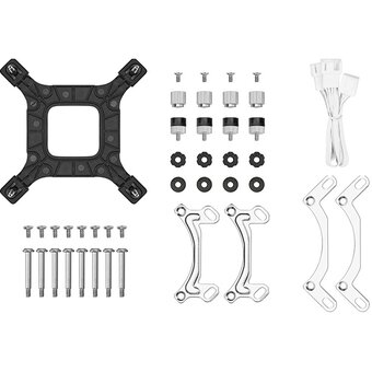  СВО DEEPCOOL LE240 WH V2 LGA1851/1700/1200/115X/AM5/AM4 (TDP 250W, ARGB Lighting, Anti-Leak edition, PWM, Dual Fan) 