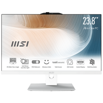  Моноблок MSI Modern AM272P 12M-1041XRU (9S6-AF8212-1041) Intel Core i5-1235U/16Gb/SSD1Tb/27"/IPS/FHD/60Hz/KB/M/NoOS/White 