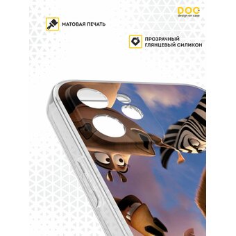  Силиконовый чехол  DesignOnCase для iPhone 12 (Айфон 12 ), Мадагаскар 