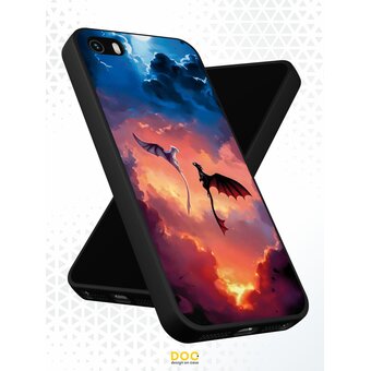  Силиконовый чехол DesignOnCase для iPhone 5/5s/SE (Айфон 5, 5с и СЕ), Как приручить дракона 