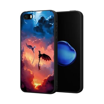  Силиконовый чехол DesignOnCase для iPhone 5/5s/SE (Айфон 5, 5с и СЕ), Как приручить дракона 