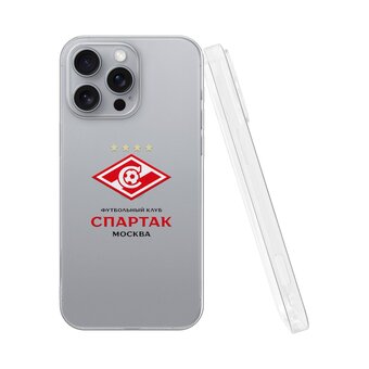  Силиконовый чехол DesignOnCase для iPhone 16 Pro Max (Айфон 16 Про Макс), Российский футбольный клуб Спартак 