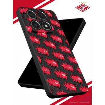  Силиконовый чехол DesignOnCase для Xiaomi 14T Pro (Сяоми 14Т Про), Спартак свинки 