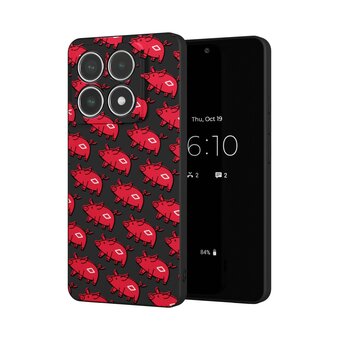  Силиконовый чехол DesignOnCase для Xiaomi 14T Pro (Сяоми 14Т Про), Спартак свинки 