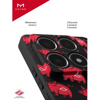  Силиконовый чехол DesignOnCase для Xiaomi 14T Pro (Сяоми 14Т Про), Спартак свинки 