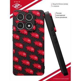  Силиконовый чехол DesignOnCase для Xiaomi 14T Pro (Сяоми 14Т Про), Спартак свинки 