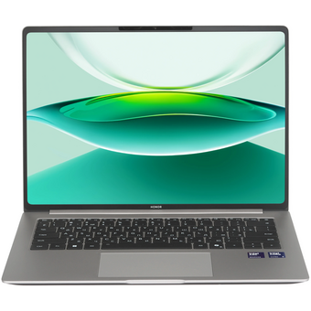  Ноутбук Honor MagicBook Pro 14 FMB-P (5301ANXE) 14.6", 2025, OLED, Core Ultra 9 285H 2.9ГГц, 16 ядер, 32ГБ LPDDR5x, 1ТБ SSD, Arc 140T, W11H серый 