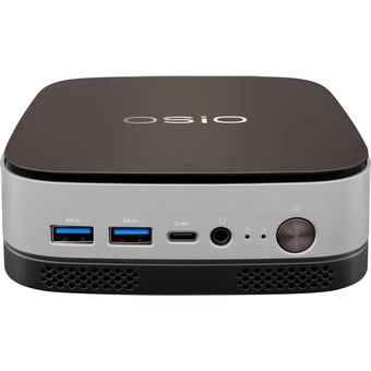  Неттоп OSIO BaseLine B51i-012 Intel Core i3 1215U, DDR4 16ГБ, 512ГБ(SSD), Intel UHD Graphics, Windows 11 Pro, коричневый и серебристый 