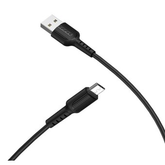  УЦ Дата-кабель BOROFONE BX16 Easy micro 1м черный (плохая упаковка) 