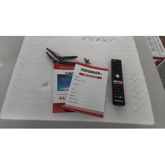  УЦ Телевизор TOPOMAX TM24HDSBK черный 1366x768, HD, 60Гц, Wi-Fi, Smart TV, Android TV 14.0 (Царапин, потертости, ПУ) 