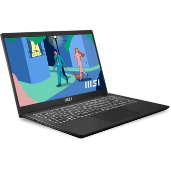  Ноутбук MSI Modern 15 B7M-472XRU (9S7-15HK12-472) AMD Ryzen 7 7730U/16Gb/SSD1Tb/15.6"/IPS/FHD/1920x1080/60Hz/NoOS/Classic Black 