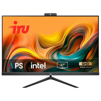  Моноблок iRU Tactio 27IH6K (2097960) 27" QHD, Intel Core i5 12400, 16ГБ DDR4, 1ТБ SSD, FreeDOS черный 