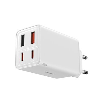 СЗУ Baseus GaN6 Pro (P10162701213-00) 65W EU Moon White 