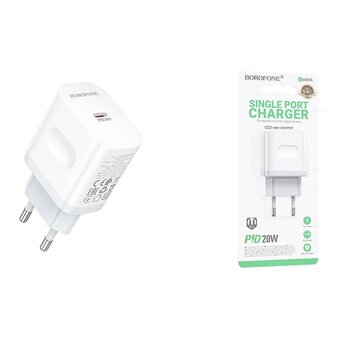 СЗУ BOROFONE BA99A Breeze single port PD20W (C to C) белый 
