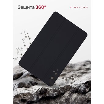  Чехол на планшет Honor Pad 9 12.1'' (HEY2-W09) с рисунком, трансформация в подставку, с soft-touch покрытием, черный с принтом КОТИК МЯУ (Хонор Пад 9) 