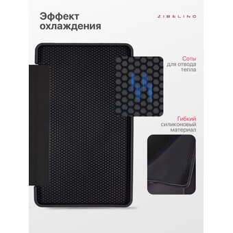  Чехол на планшет Honor Pad 9 12.1'' (HEY2-W09) с рисунком, трансформация в подставку, с soft-touch покрытием, черный с принтом КОТИК МЯУ (Хонор Пад 9) 