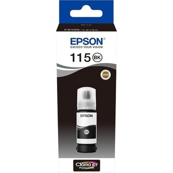  Контейнер EPSON C13T07C14A 115 с черными пигментными чернилами для L8160/L8180 