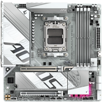 Материнская плата Gigabyte B850M Aorus Elite Wifi6E Ice, RTL 