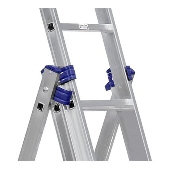  Лестница трехсекционная Алюмет H3 5309AK 3x9 ступеней 
