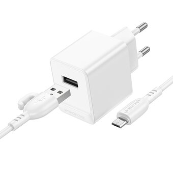  СЗУ BOROFONE BAS11A Erudite single port Micro белый 