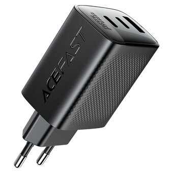  Зарядное устройство ACEFAST AF-A108-BK PD67W Gan 2*USB-C+USB-A Charger EU Black 