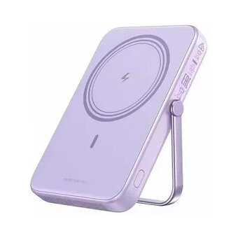  Внешний аккумулятор UGREEN PB572 (45328) UNO 10000mAh Mini Magnetic Wireless Robot 20W Power Bank With Hoder Purple 