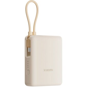  Внешний аккумулятор Xiaomi BHR9333GL 33W Power Bank 10000mAh (Integrated Cable) Tan GL 