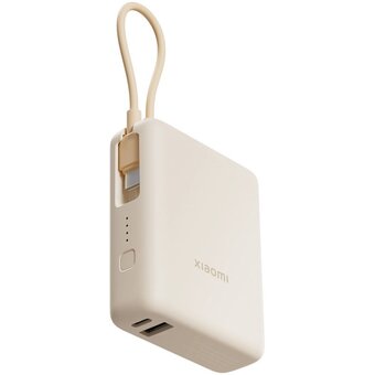  Внешний аккумулятор Xiaomi BHR9333GL 33W Power Bank 10000mAh (Integrated Cable) Tan GL 