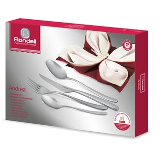  Набор столовых приборов Rondell Andrea RD-244 стальной 