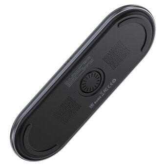  Зарядное утройство ACEFAST E19 (AF-E19-BK) Qi2 desktop 3-in-1 wireless charging holder Black 