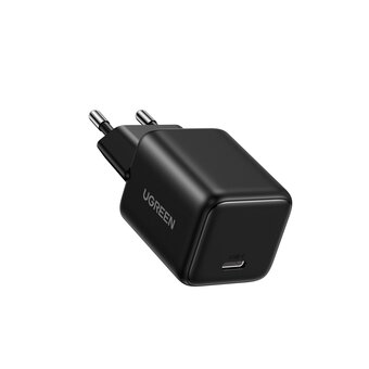  Зарядное устройство UGREEN X512 (55553) Mini 20W USB-C GaN Fast Charger EU Black 