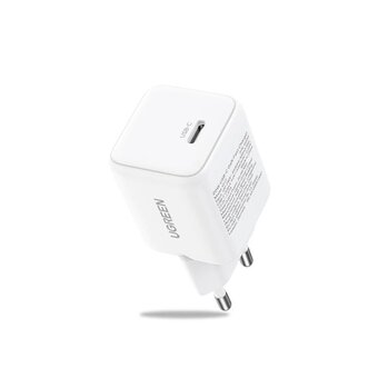  Зарядное устройство UGREEN X512 (55554) Mini 20W USB-C GaN Fast Charger EU White 