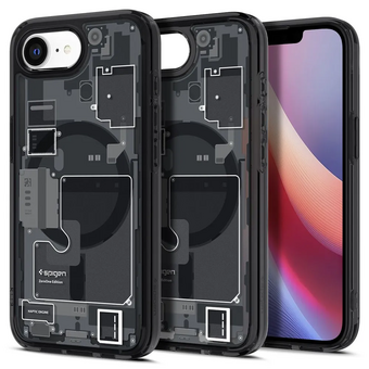  Чехол SPIGEN ULTRA HYBRID MAG MAGSAFE IPHONE 16E ZERO ONE BLACK 