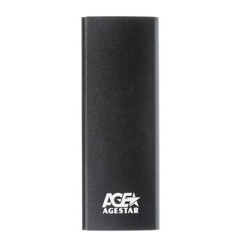  Внешний корпус SSD AgeStar 3UBNF2C SATA III USB 3.1 USB3.1 алюминий черный M2 2280 B-key 