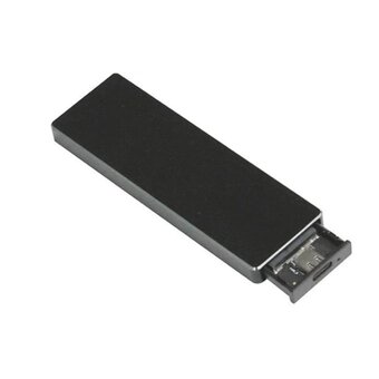  Внешний корпус SSD AgeStar 31UBVS6C NVMe/SATA USB3.0 алюминий черный M2 2280 B/M-key 