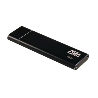  Внешний корпус SSD AgeStar 31UBNV5C NVMe USB3.2 алюминий черный M2 2280 M-key 