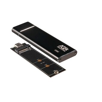 Внешний корпус SSD AgeStar 31UBNV5C NVMe USB3.2 алюминий черный M2 2280 M-key 