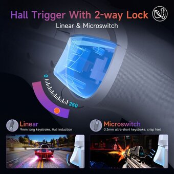  Беспроводной геймпад EasySMX X20 (VG-C518) с RGB подсветкой, для ПК Смартфонов, датчики Холла 