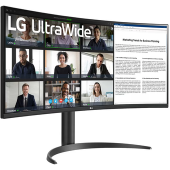  Монитор LG UltraWide 34WR55QK-B черный 