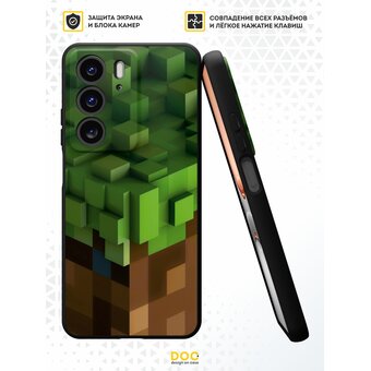  Силиконовый чехол DesignOnCase на Realme C75 (4G), Minecraft земля 