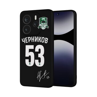  Силиконовый чехол DesignOnCase на Xiaomi Redmi Note 14 4G, с принтом ФК Краснодар Черников 