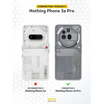  Силиконовый чехол DesignOnCase на Nothing Phone 3a Pro, С тобой как дома 
